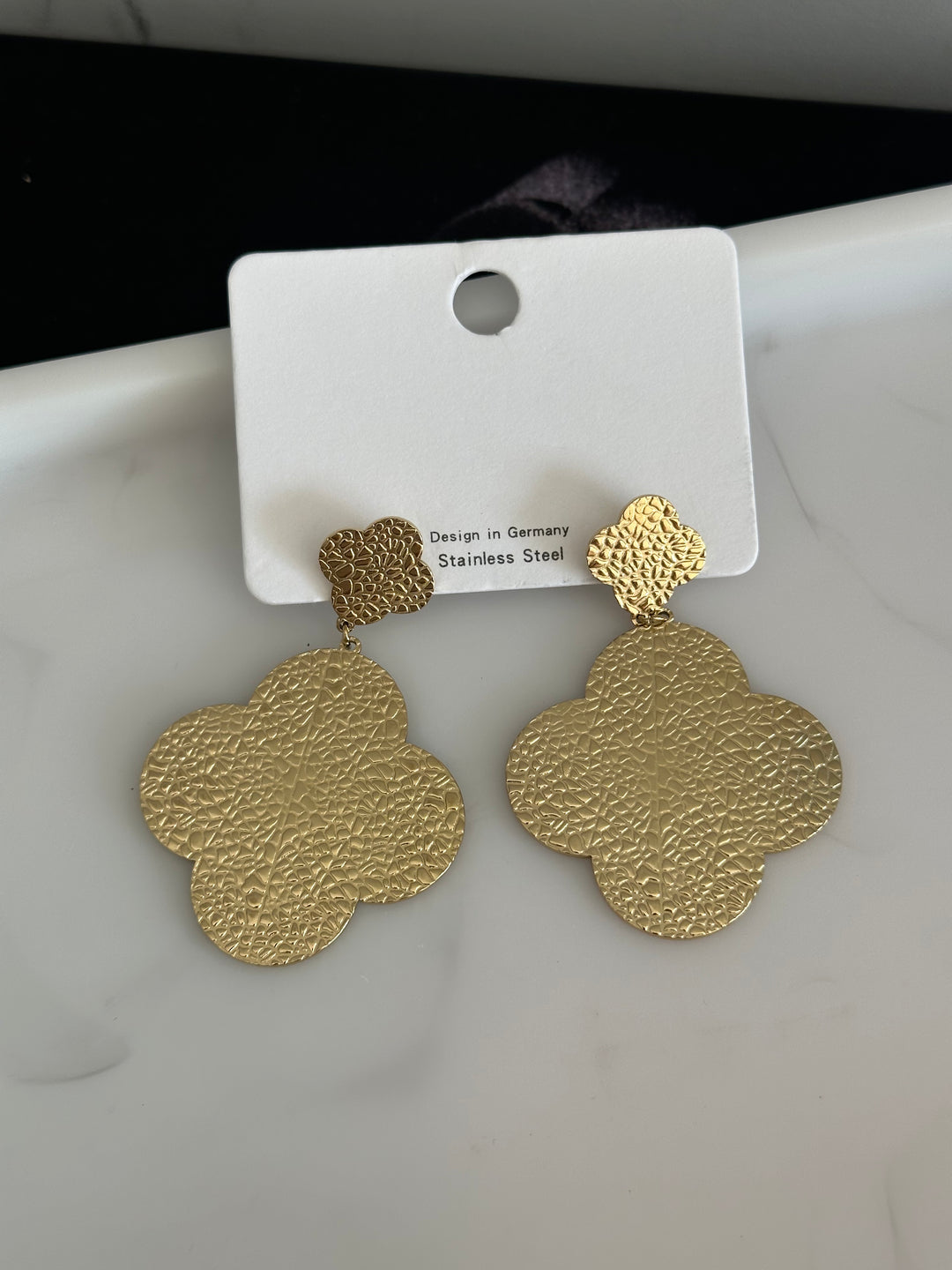 Ohrringe Klee Gold
