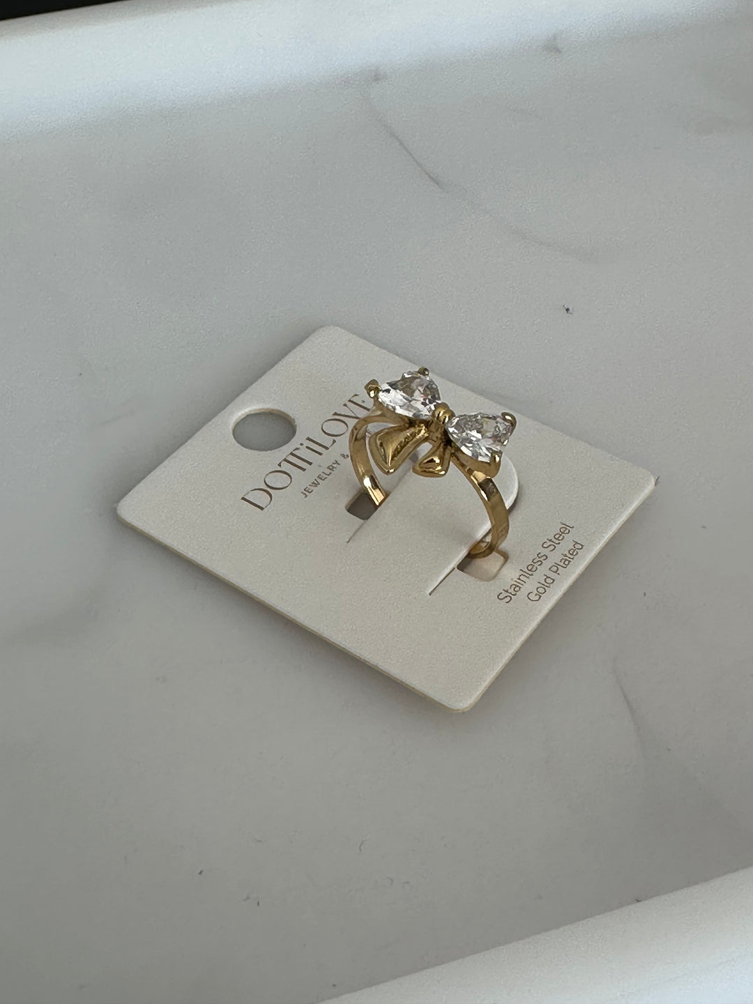 Ring Chrystal Bow