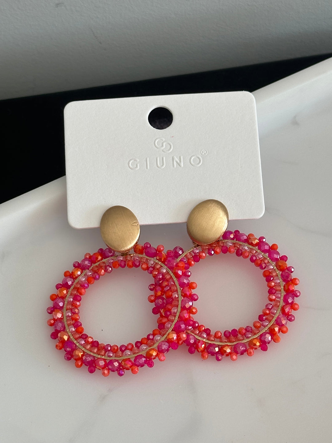 Ohrringe Pink Round Summer