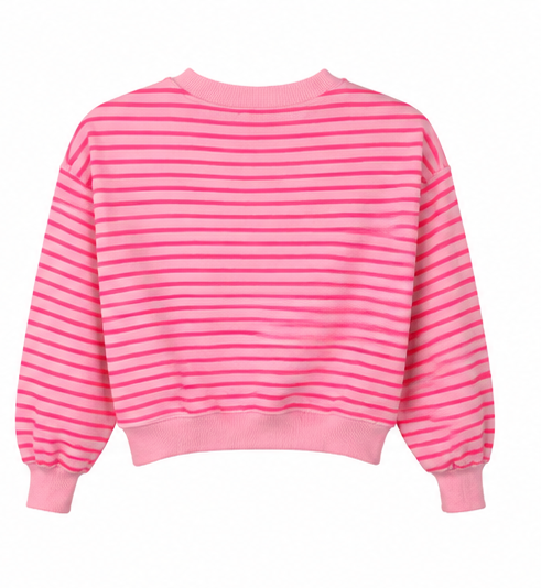 Lavibell Mini Club Amour Stripe Sweatshirt