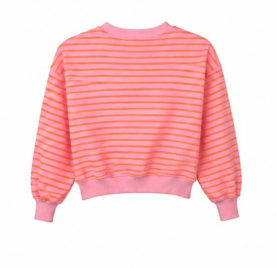 Lavibell Mini Club Amour Stripe Sweatshirt