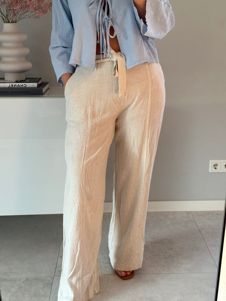 Leinenhose Sand