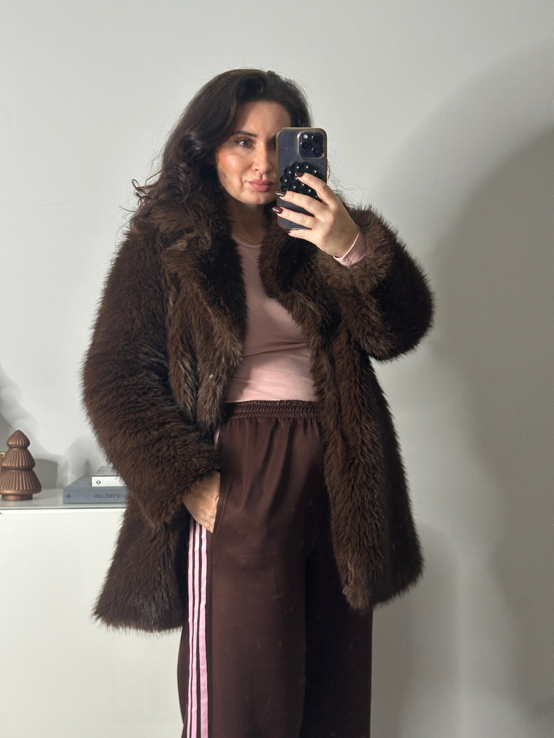 Faux fur Mantel Celine