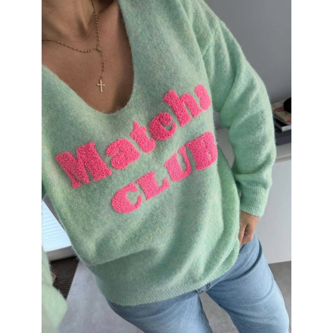 Pullover Matcha Club www.lavibell.de
