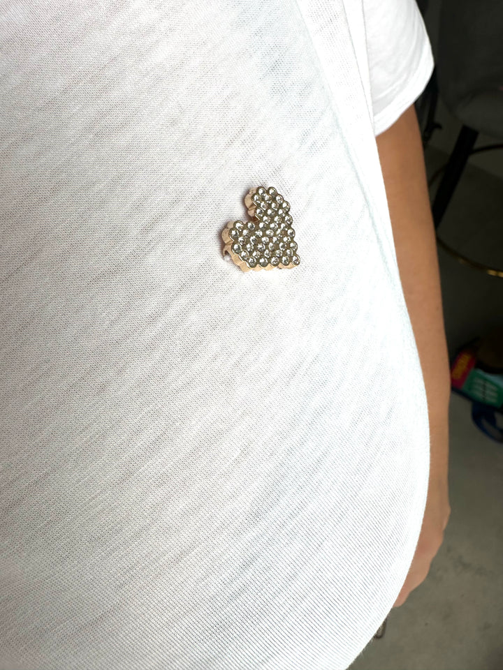 T-Shirt Heart mit Strassherz