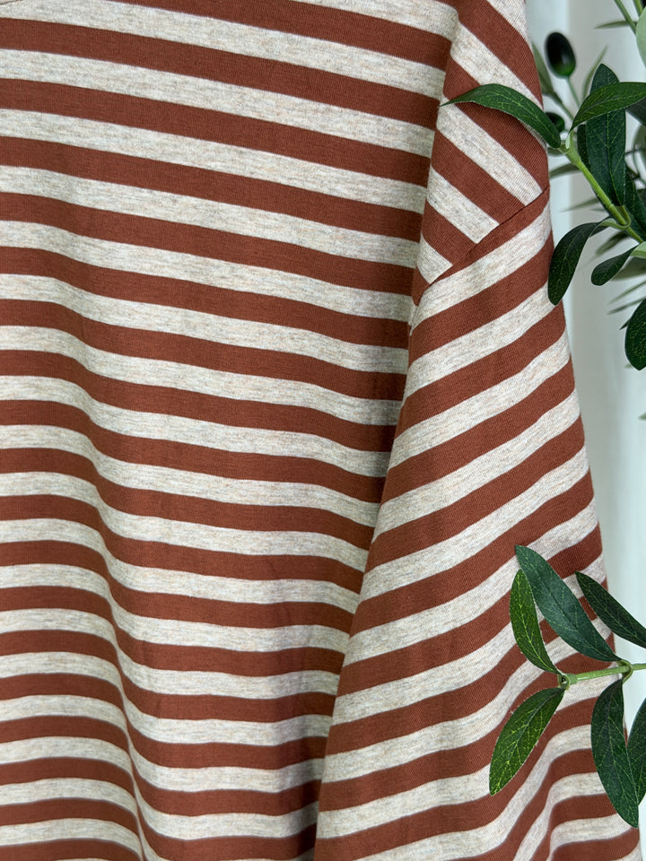 Lavibell Oversize Stripe Longsleeve
