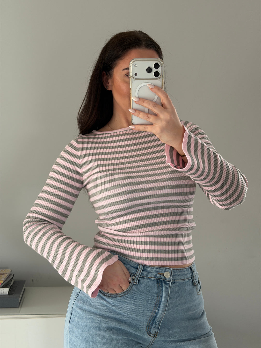 Langarmshirt Happy Stripe