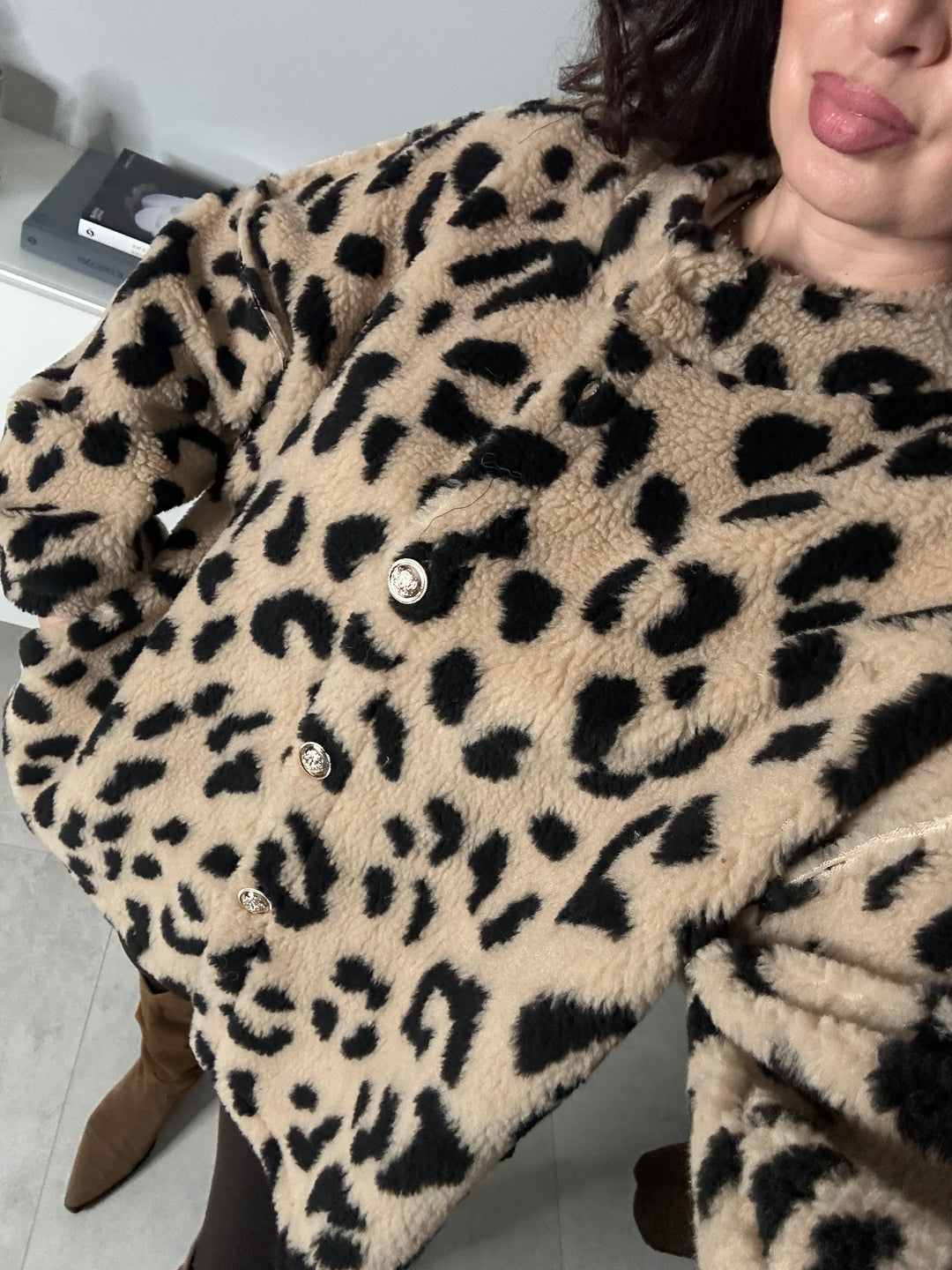 Oversize Kuscheljacke Leo