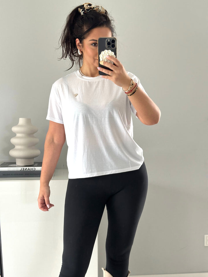 T-Shirt Heart mit Strassherz