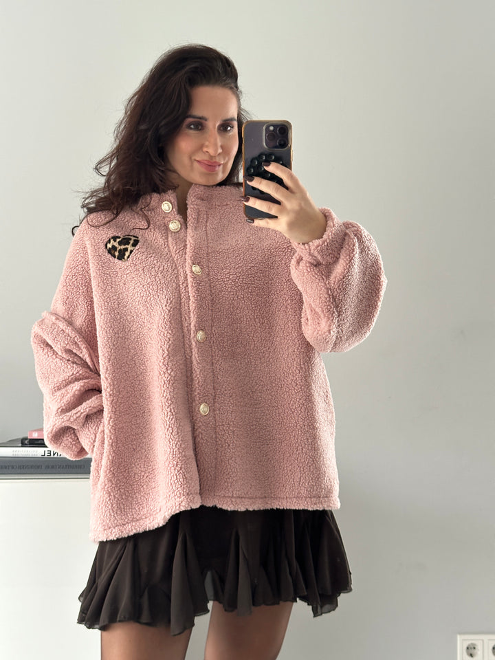 Oversize Kuscheljacke Leoheart