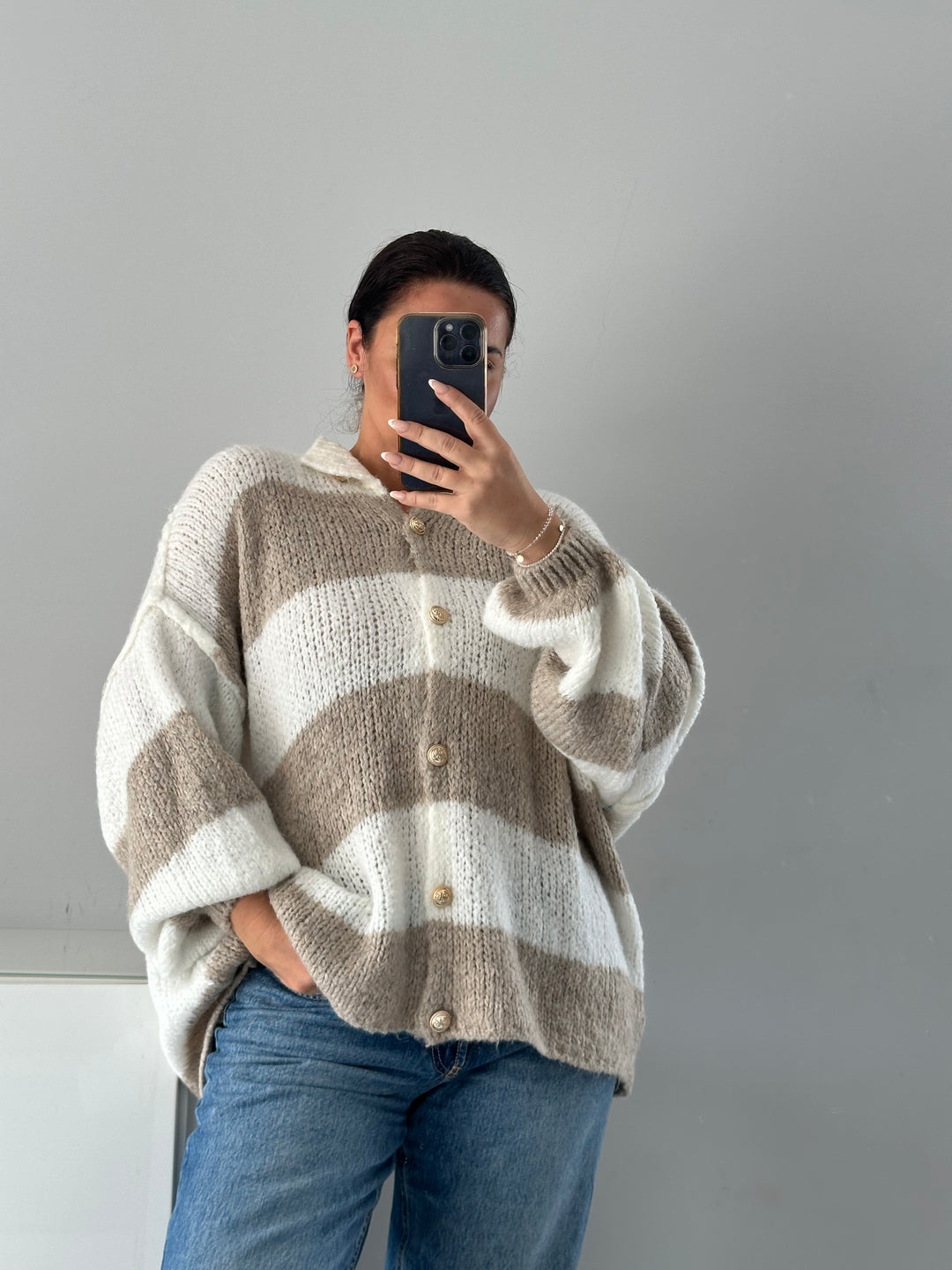 Oversize Strickjacke Turin