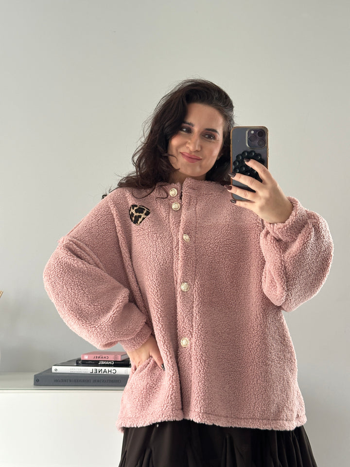 Oversize Kuscheljacke Leoheart