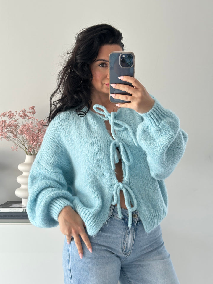 Cardigan mit Schleifen