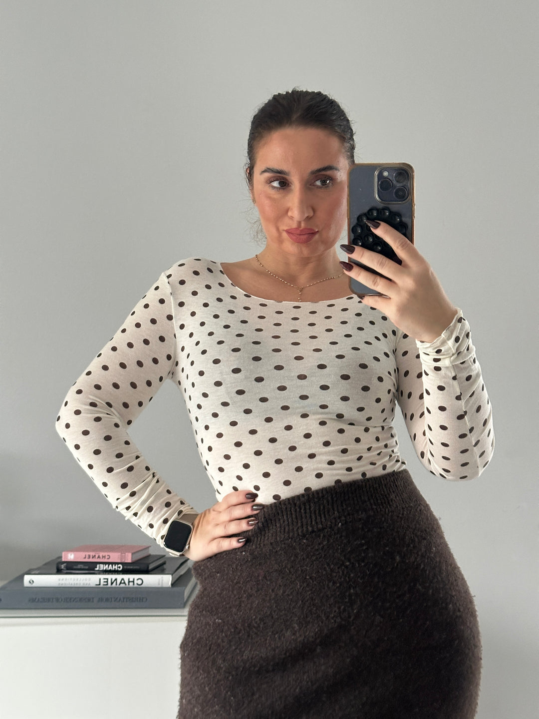 Cashmere Shirt Polka Dots