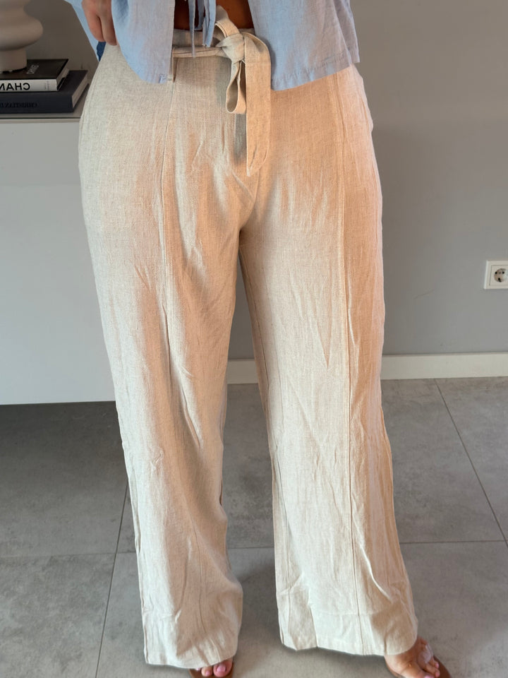 Leinenhose Sand
