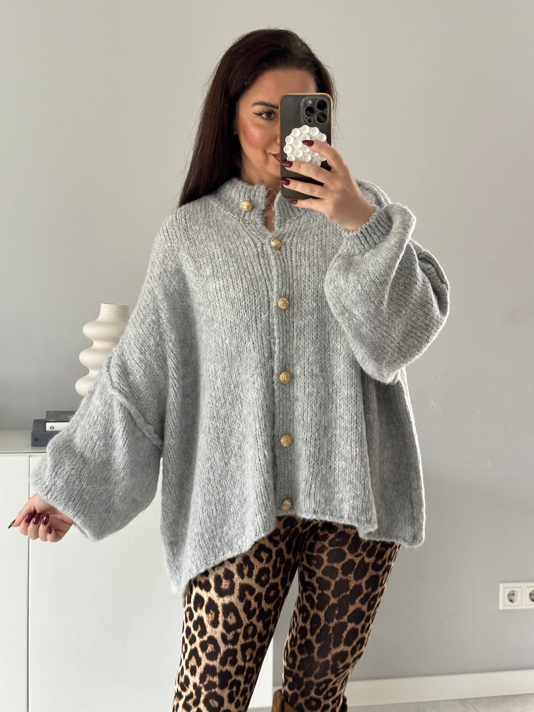 Oversize Strickjacke Tulin