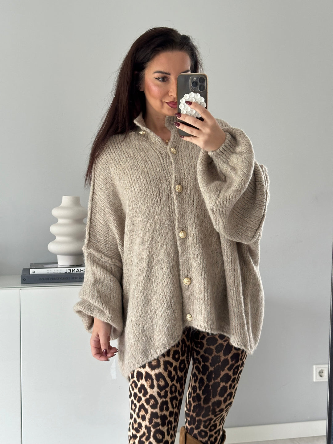 Oversize Strickjacke Tulin