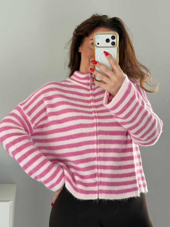 Gestreifte Strickjacke Stripe Lavibell