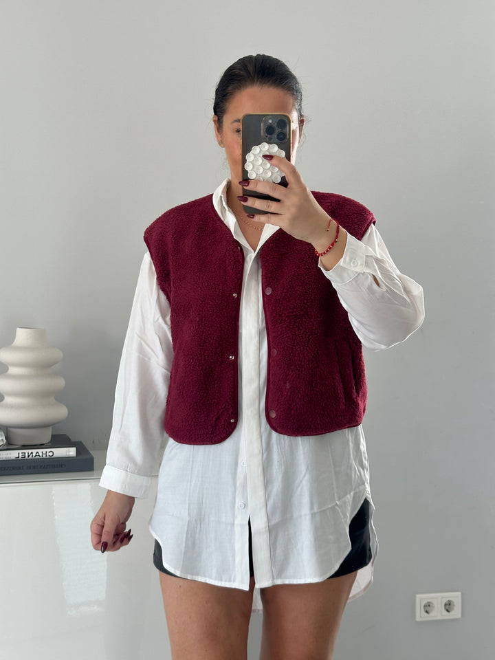 Teddy Weste Burgundy