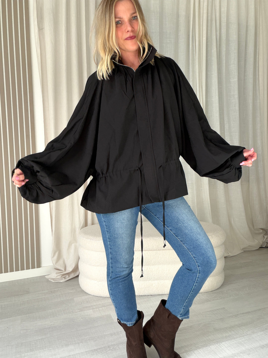 Lavibell Taillierte Blouson Jacke