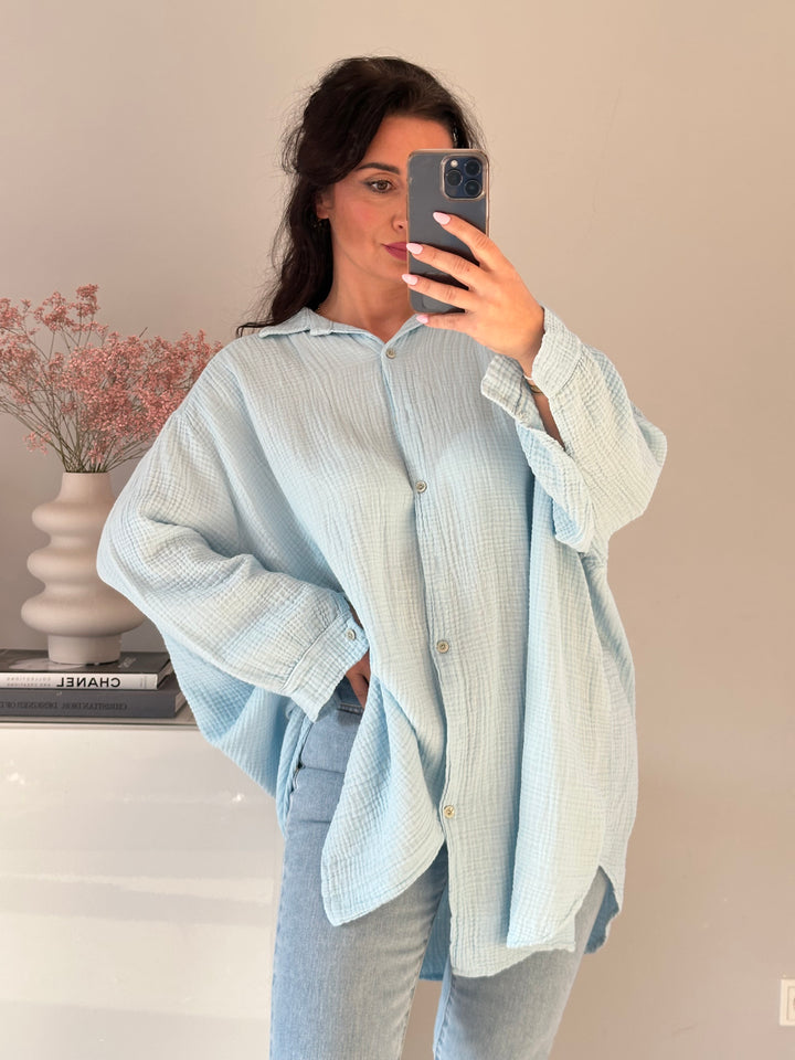 Musselinbluse Lavibell Lang