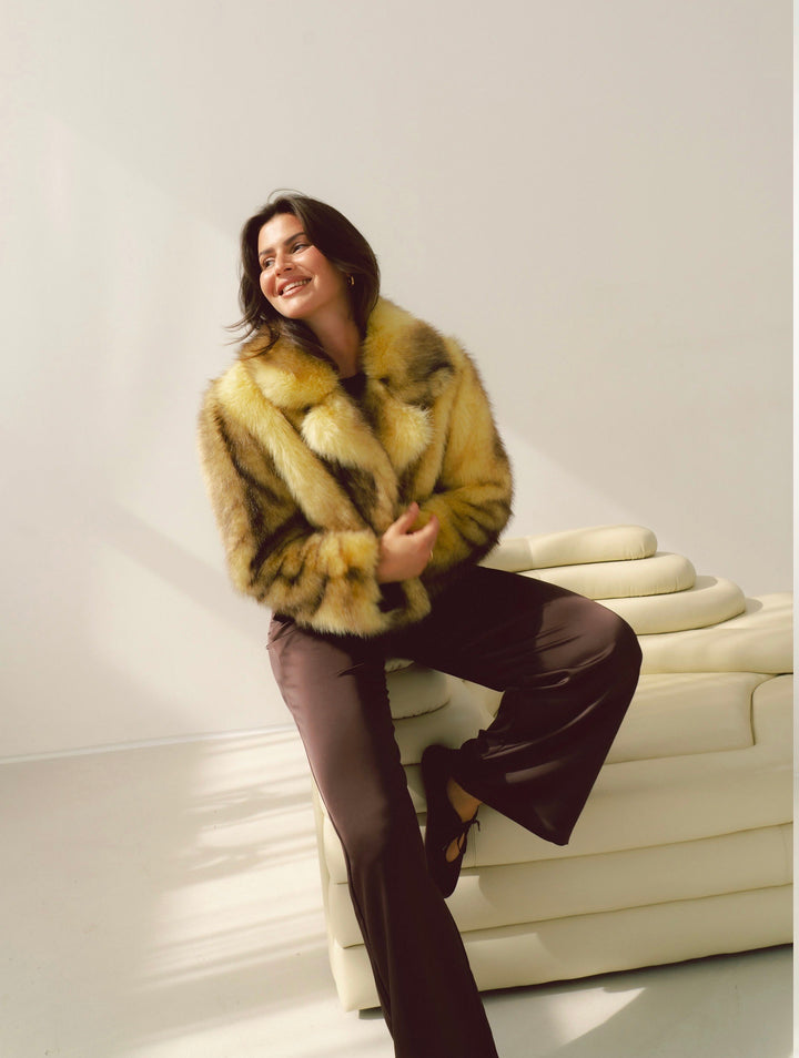 Faux fur Jacke Lavibell