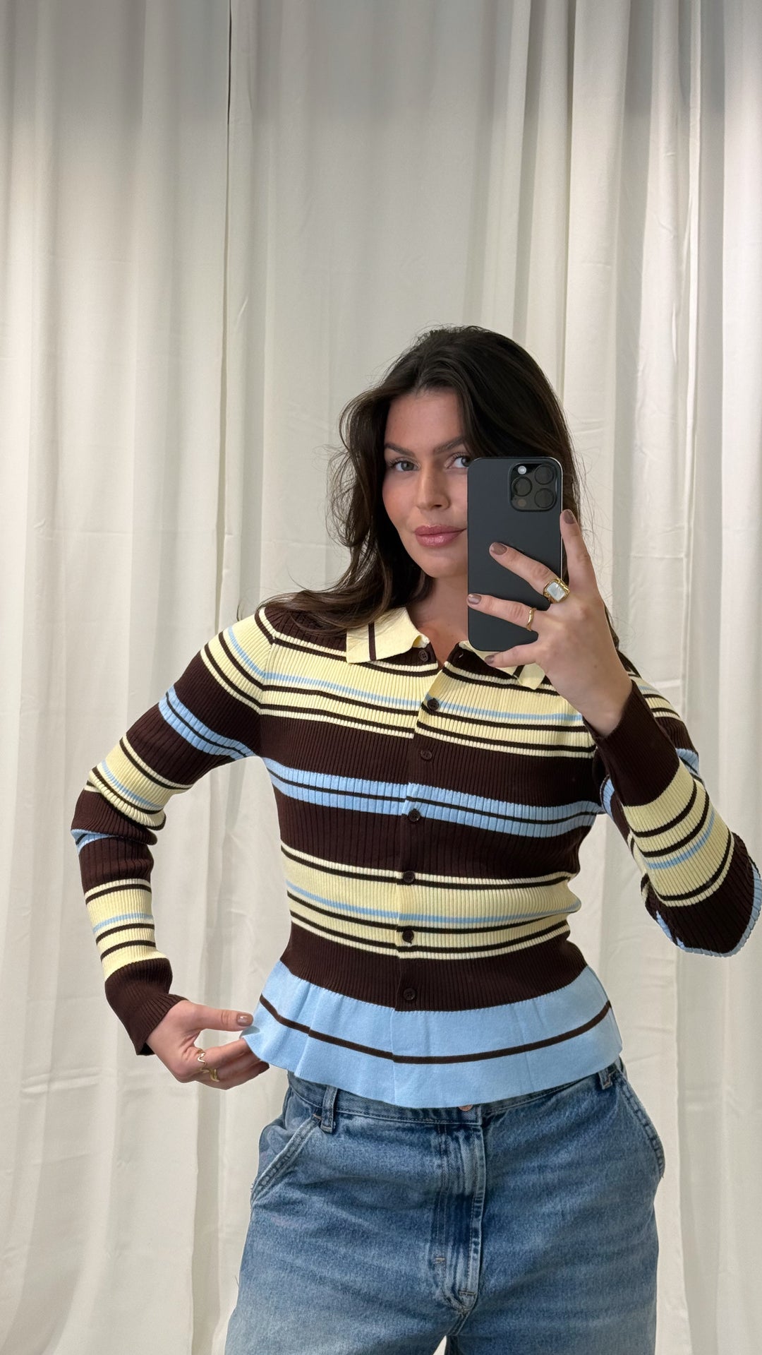 Langarmshirt Stripe Love