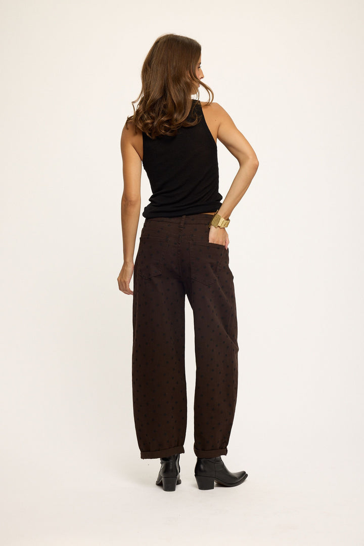 Barrel Jeans Polka Dot