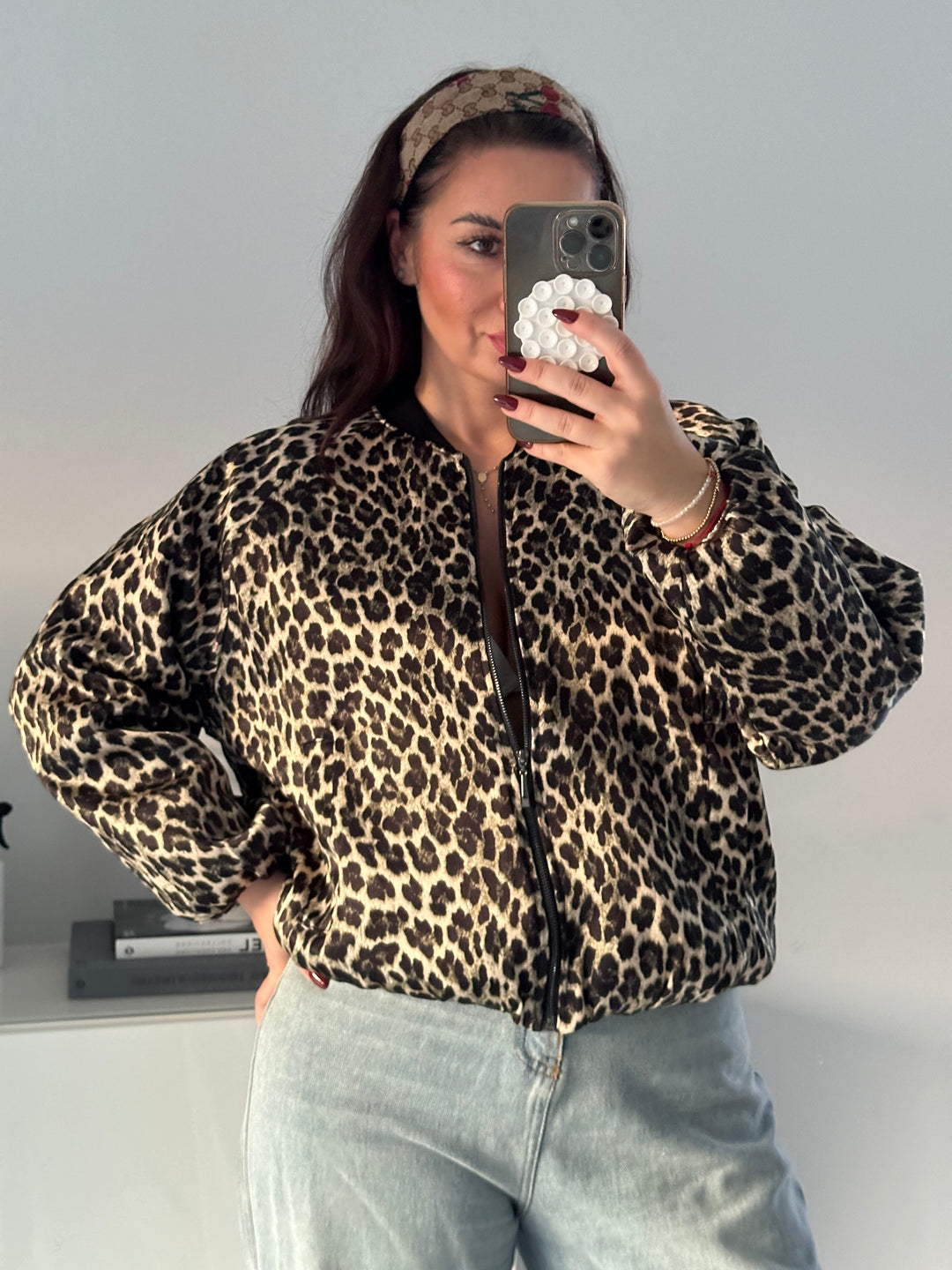 Satin Bomberjacke