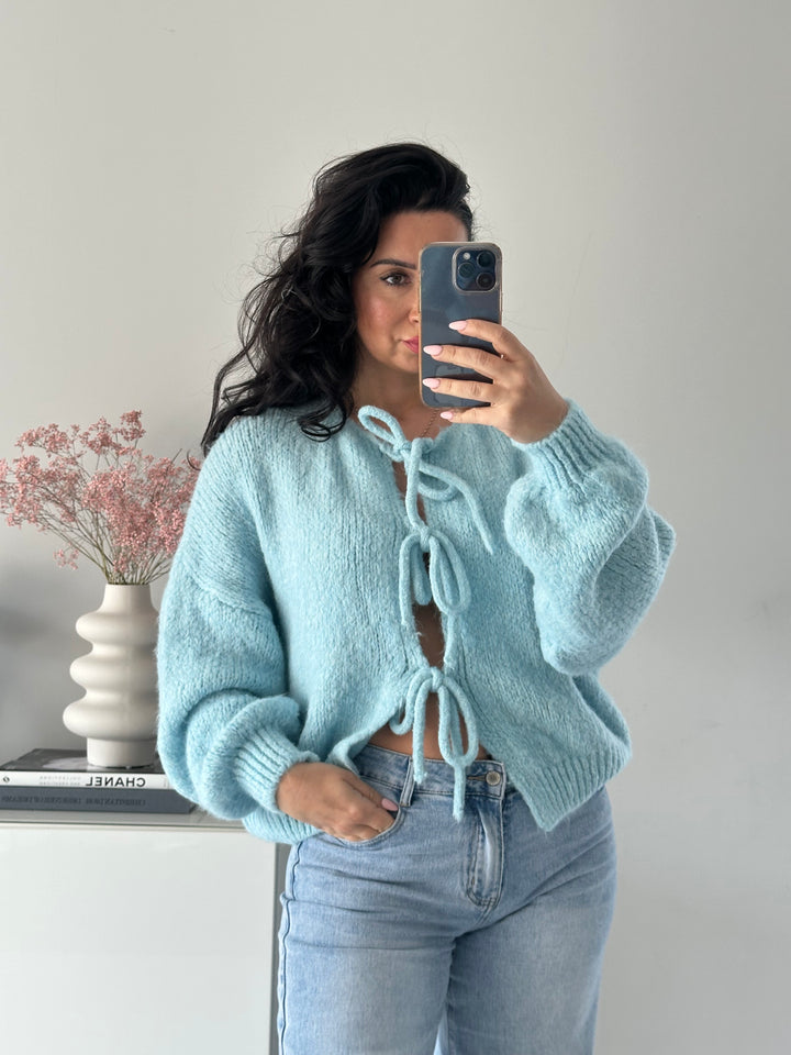 Cardigan mit Schleifen