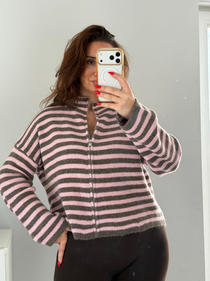 Gestreifte Strickjacke Stripe Lavibell