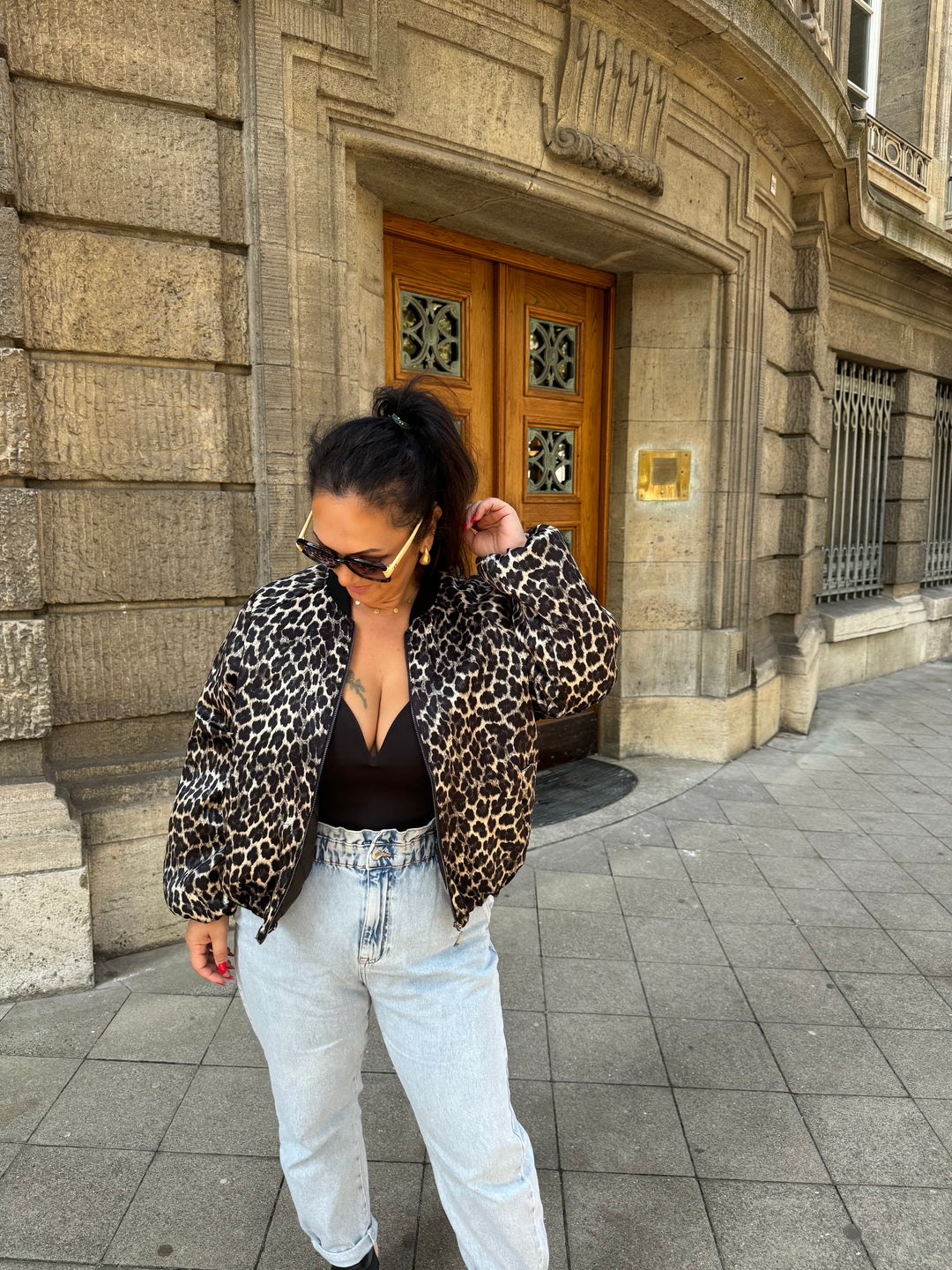 Satin Bomberjacke