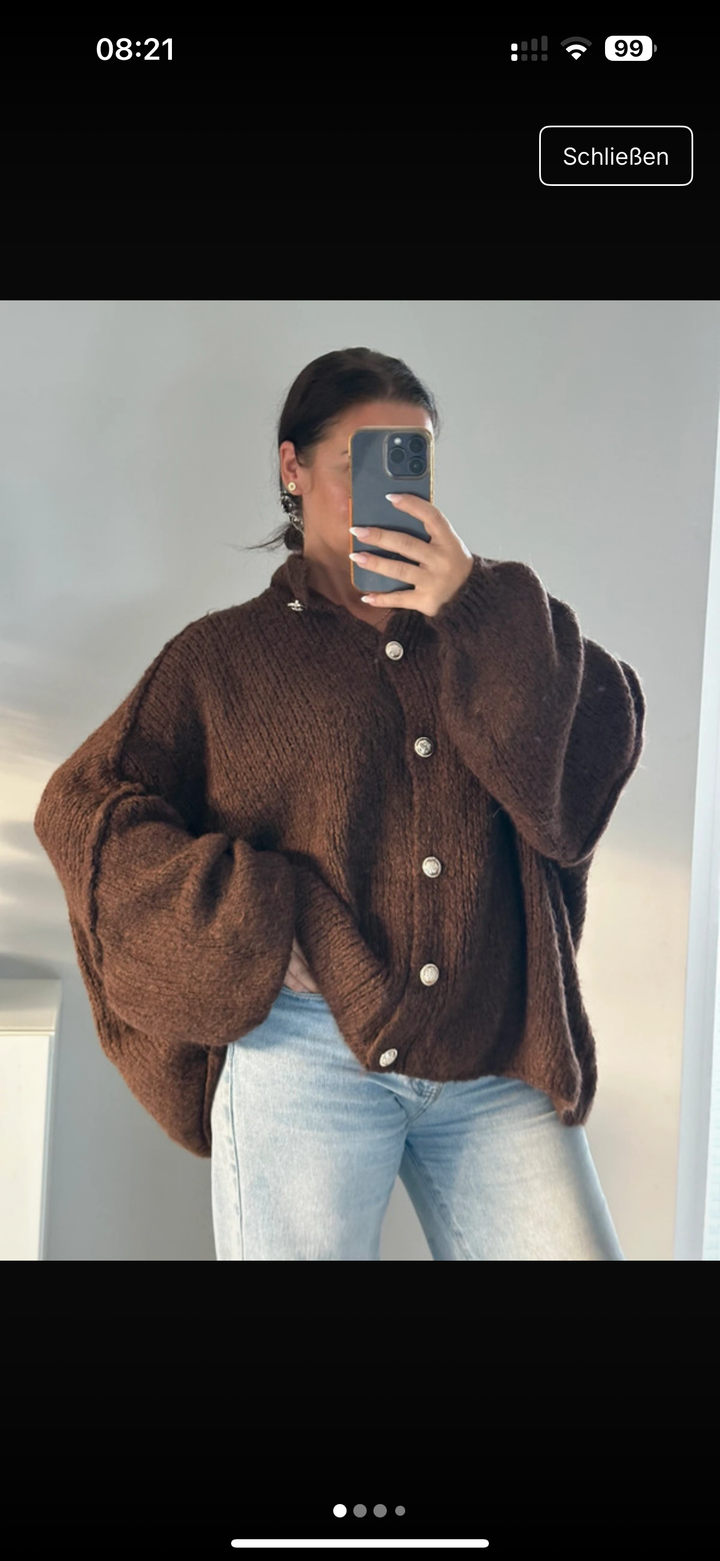Oversize Strickjacke Tulin