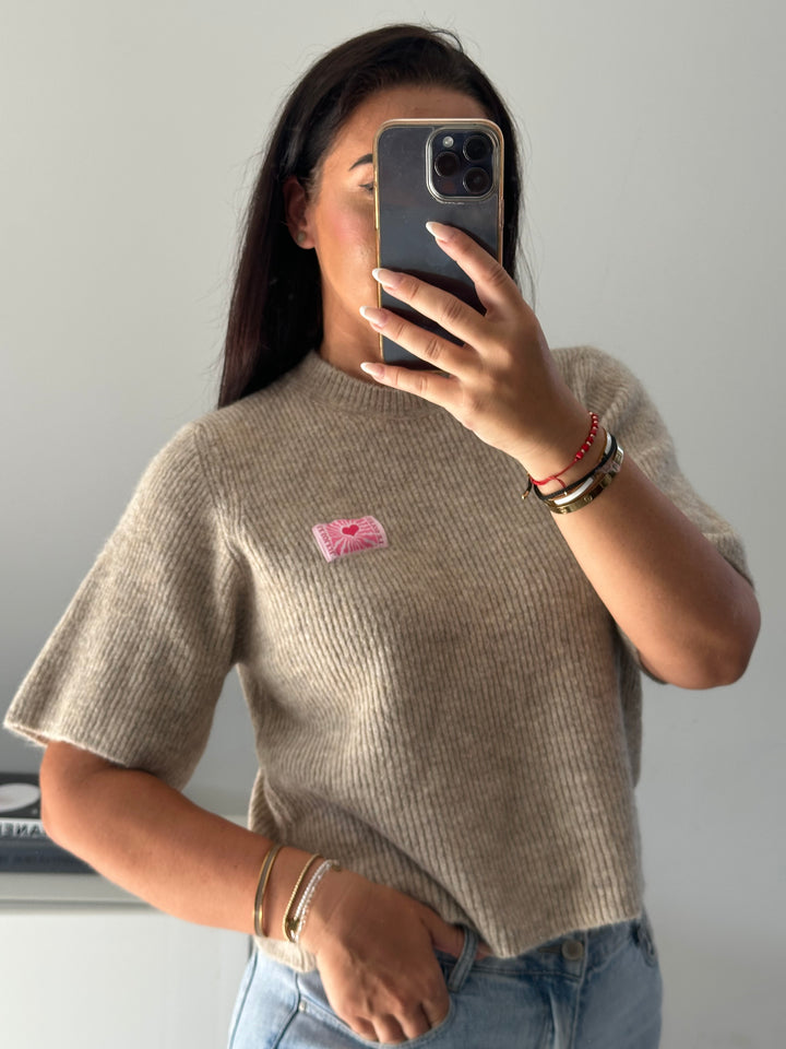 Kurzarm Pullover Soleil