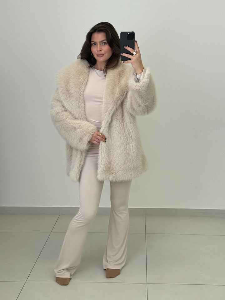 Faux fur Mantel Celine