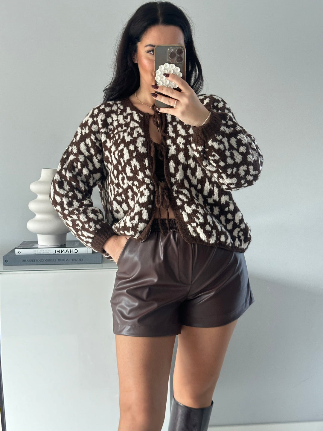 Ledershorts lavibell