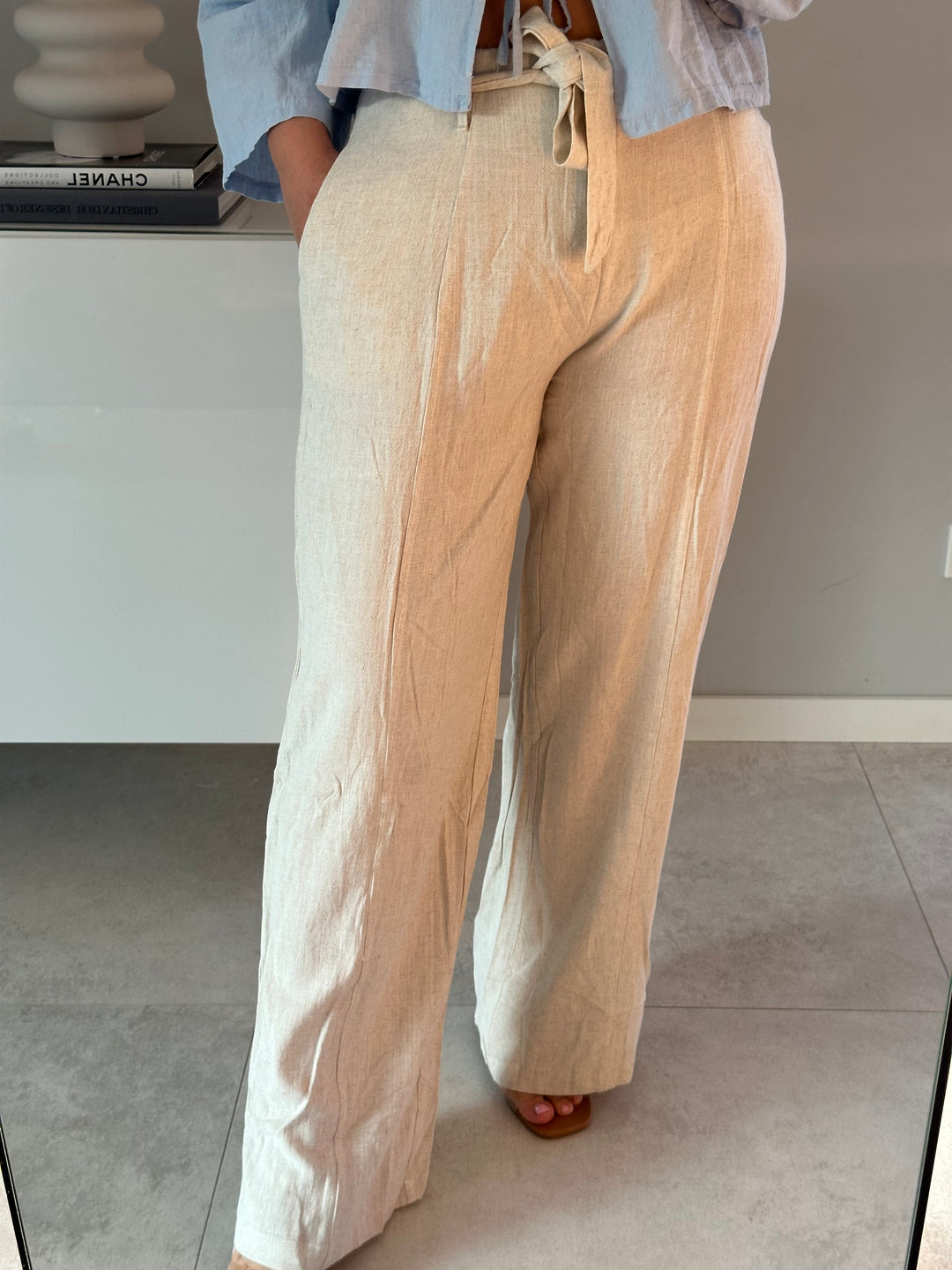 Leinenhose Sand