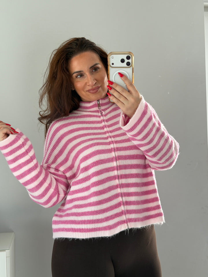 Gestreifte Strickjacke Stripe Lavibell