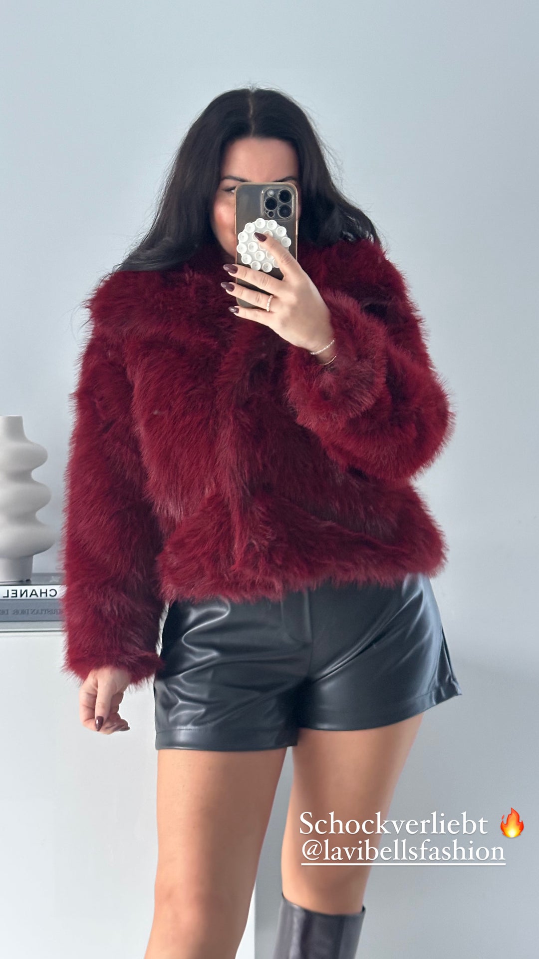 Ledershorts lavibell