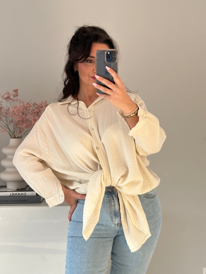 Musselinbluse Lavibell Lang