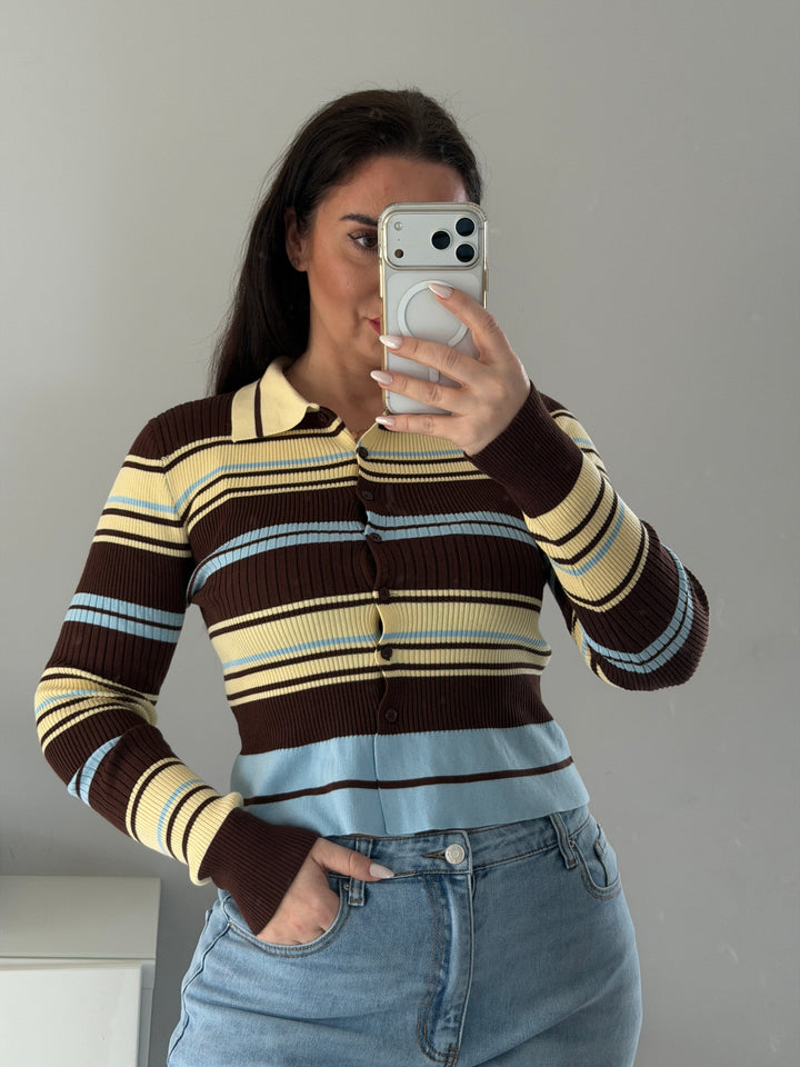 Langarmshirt Stripe Love