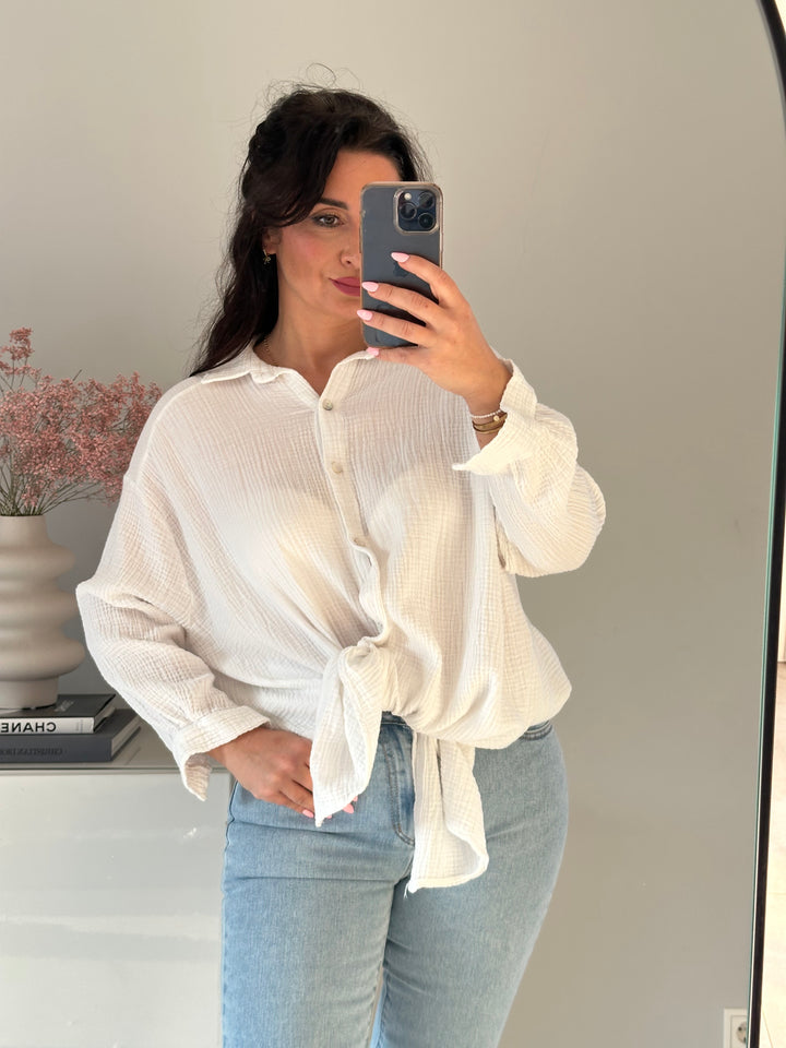Musselinbluse Lavibell Lang