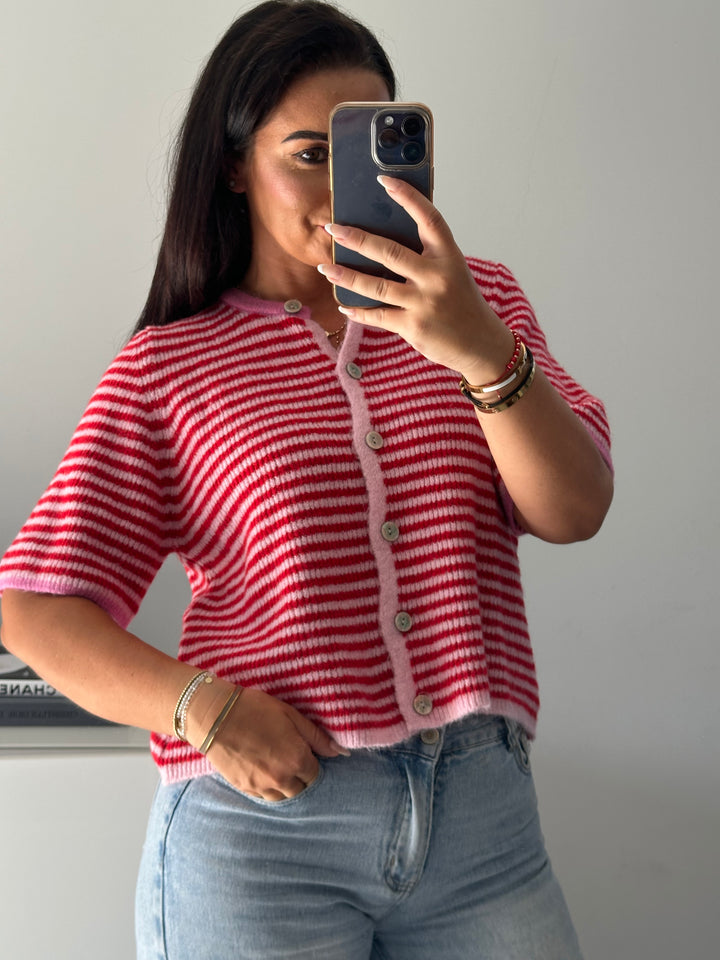 Kurzarm Cardigan Juna