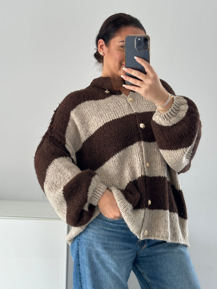 Oversize Strickjacke Turin
