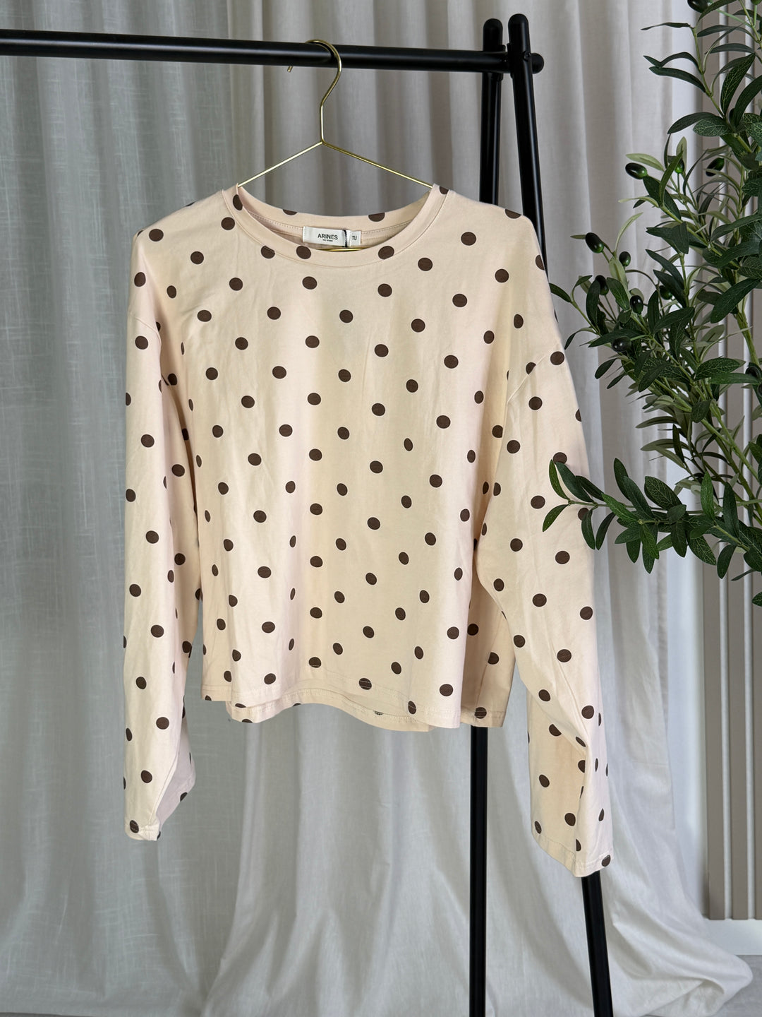 Lavibell Dot Cotton Longsleeve