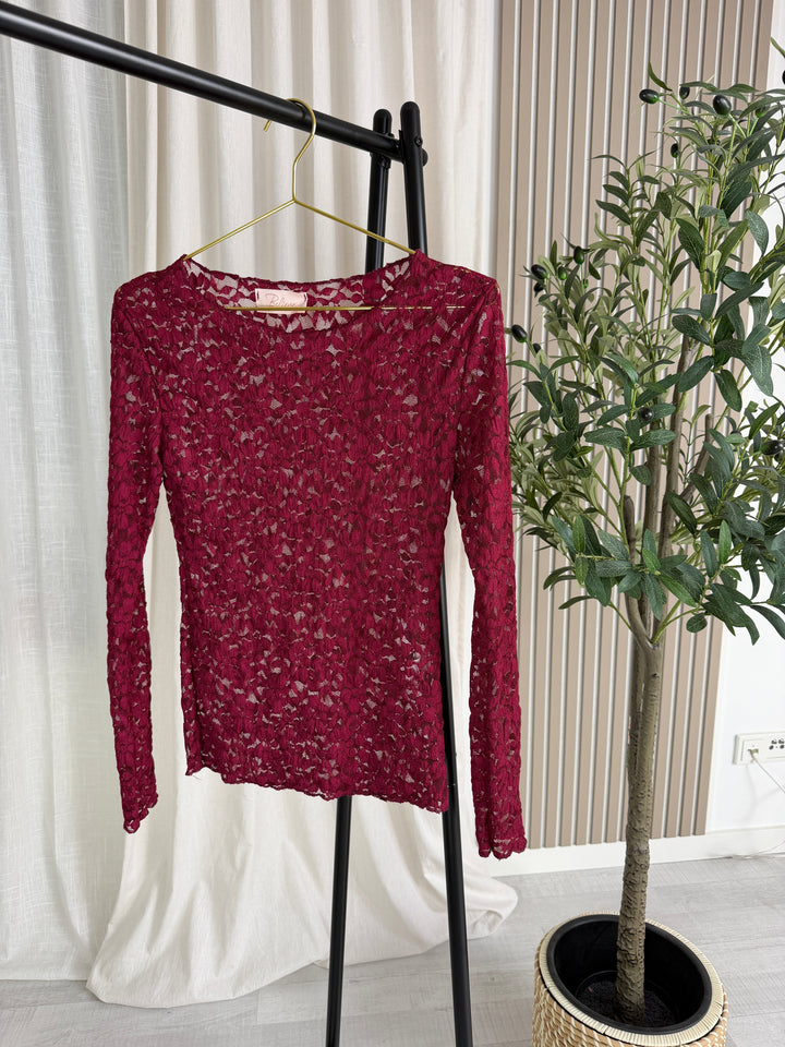 Lavibell Lace Longsleeve