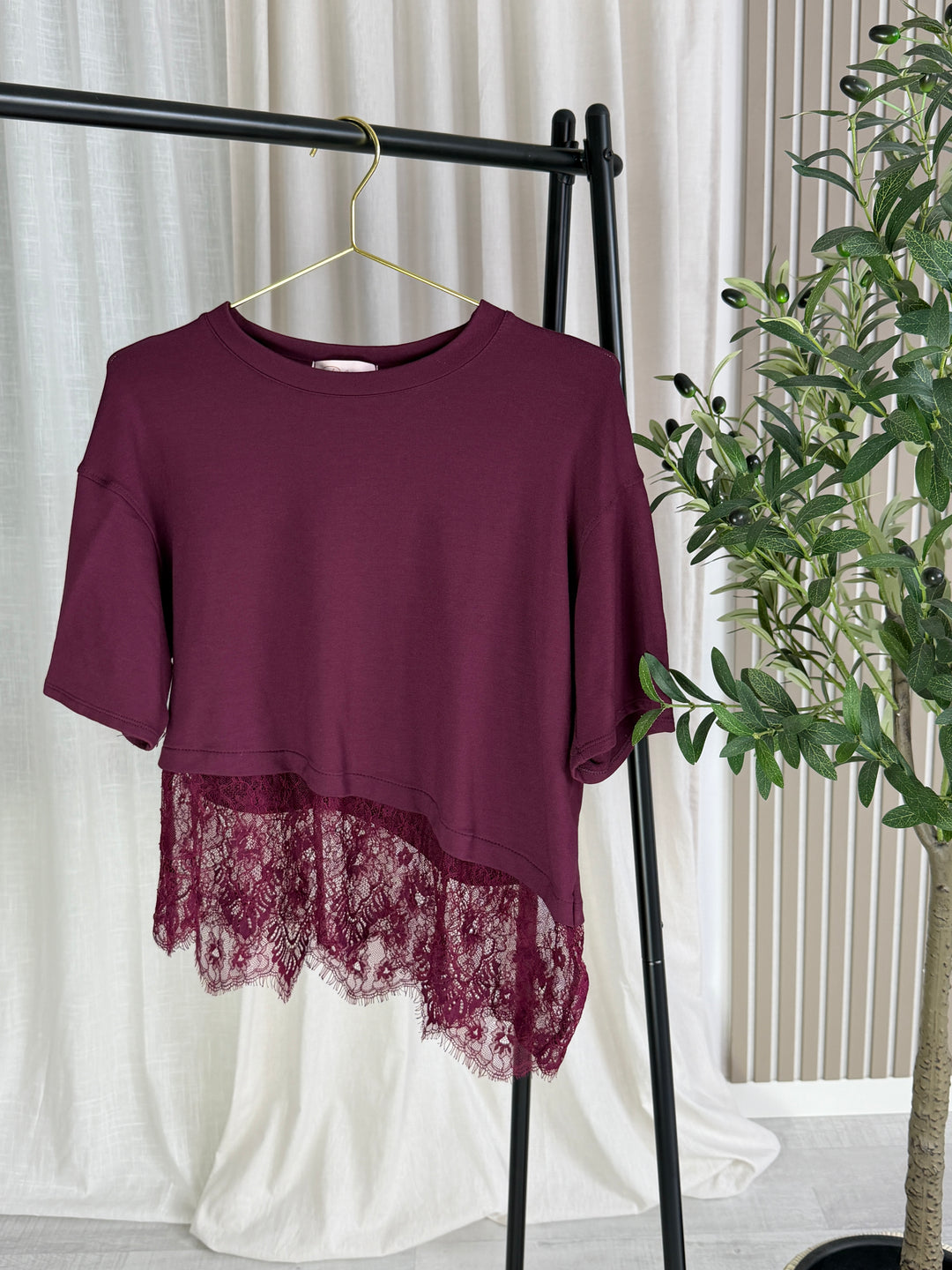 Lavibell Lace Detail Shirt