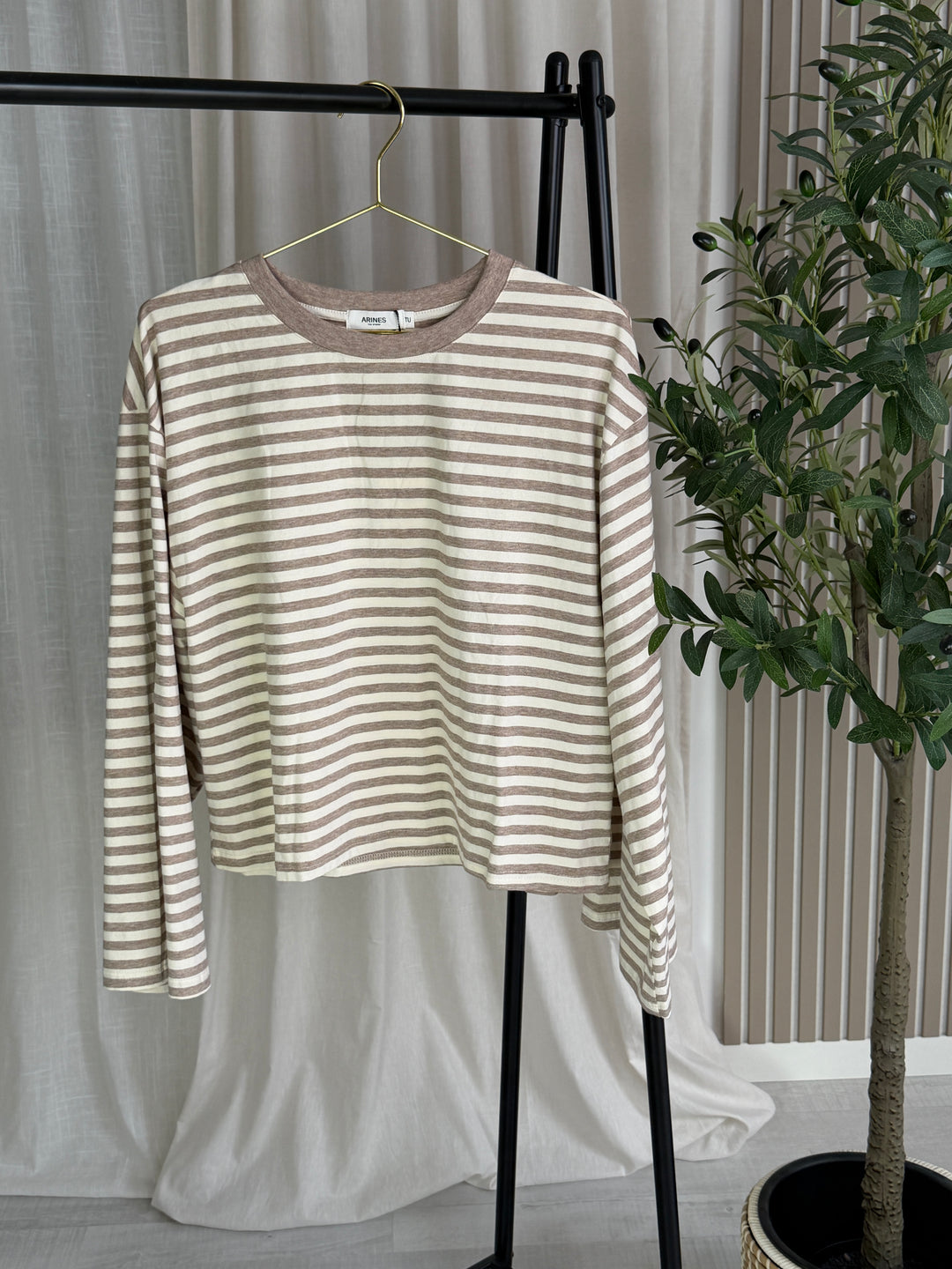 Lavibell Oversize Stripe Longsleeve