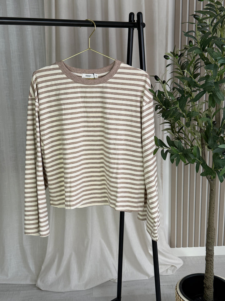 Lavibell Oversize Stripe Longsleeve