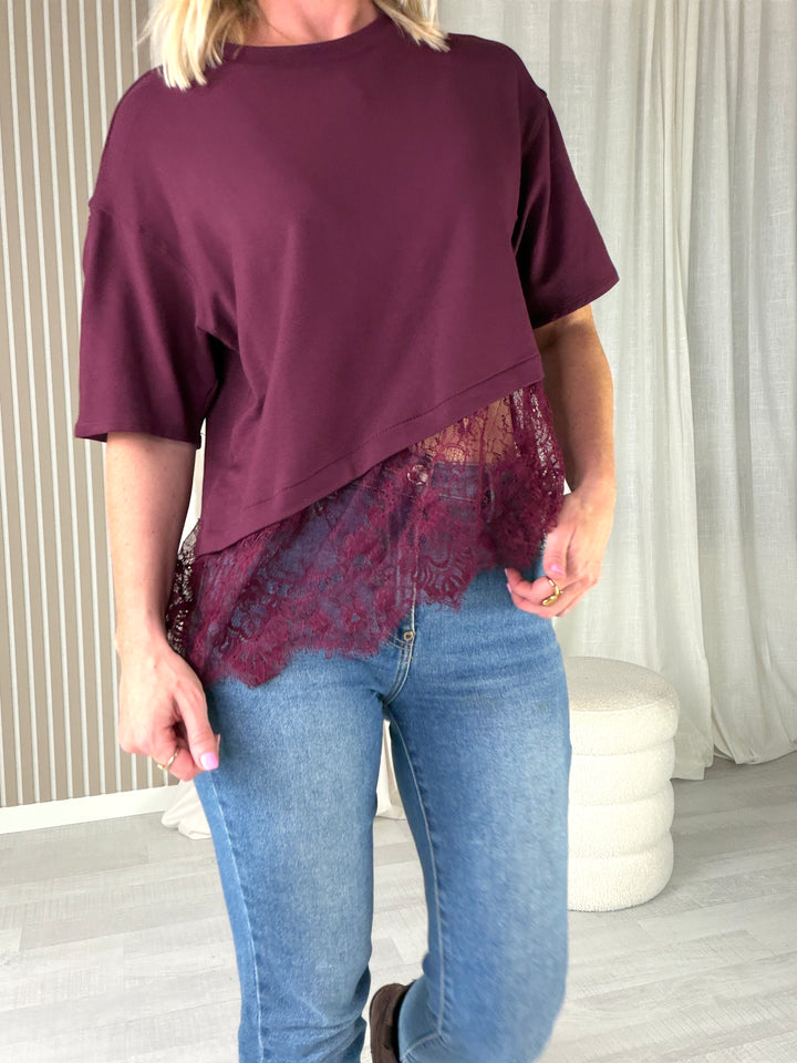 Lavibell Lace Detail Shirt